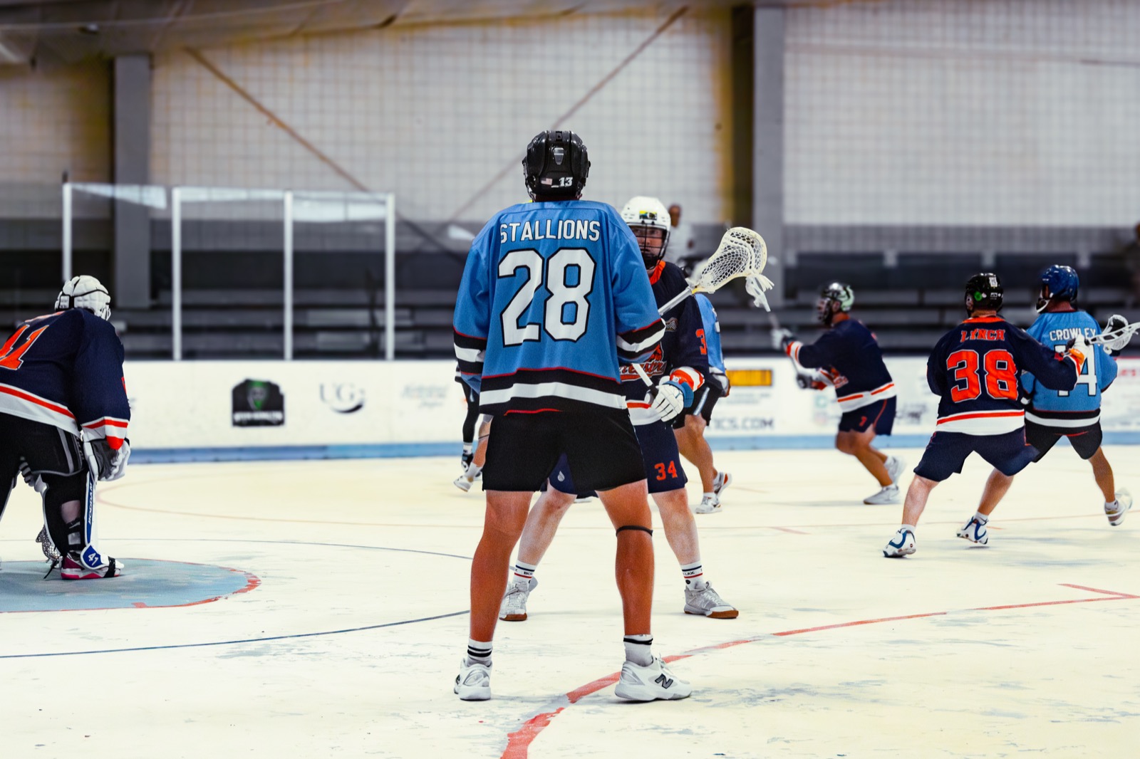 Stallions Box Lacrosse action